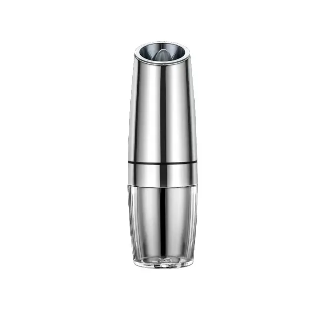 Automatic electric salt or pepper grinder with LED light and adjustable grinder