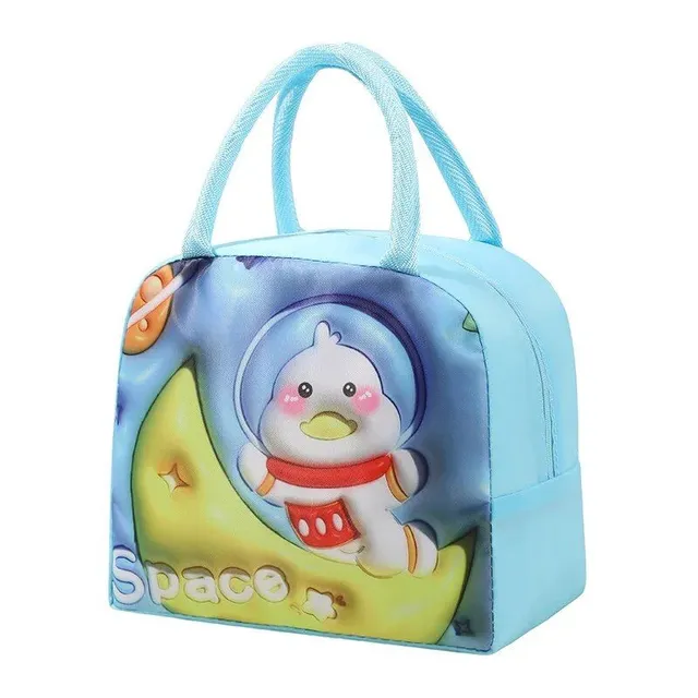 3D Children's Cartoon Thermoisolation Lunch Bag