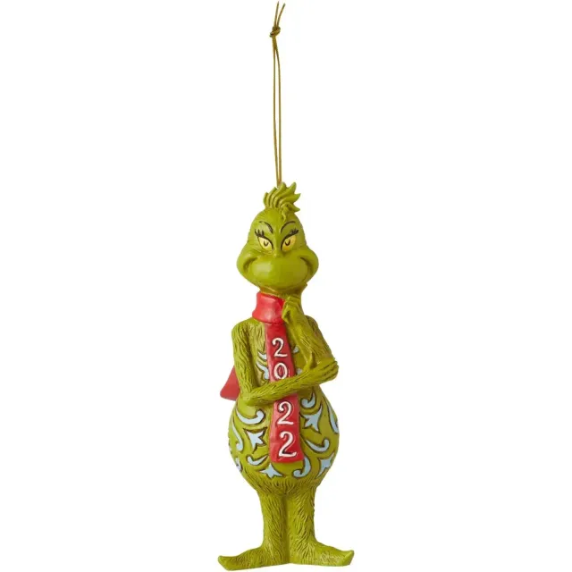 Christmas decoration of the green Grinch to hang on the Christmas tree - different variants