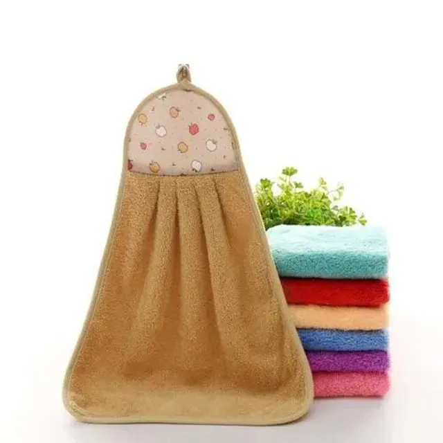 Soft absorption cloth for hands and utensils with hanging possibility, kitchen accessories