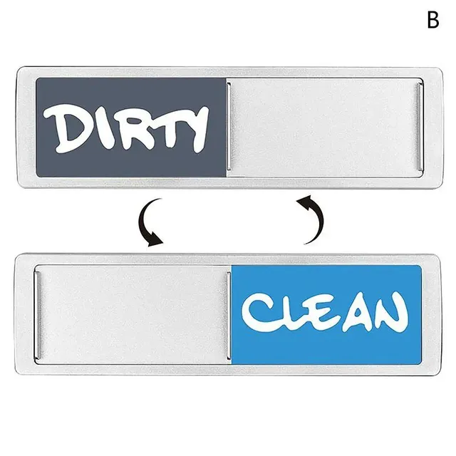 Magnetic mark on the dishwasher clean/dirty with non-sticky surface and strong magnet