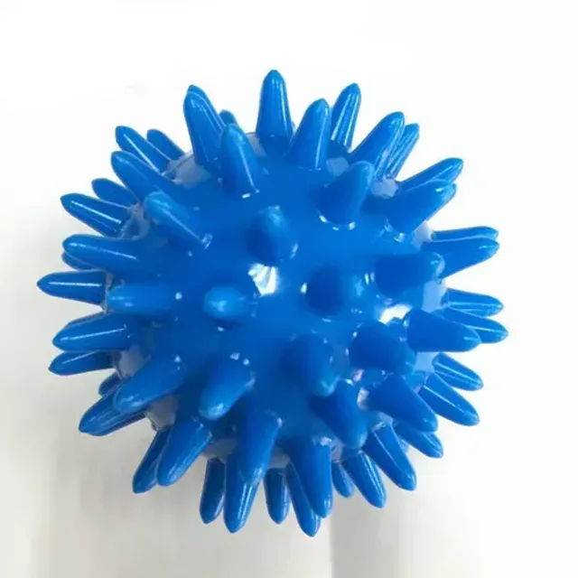 Massage ball with barbs for relief from muscle, joint and feet pain