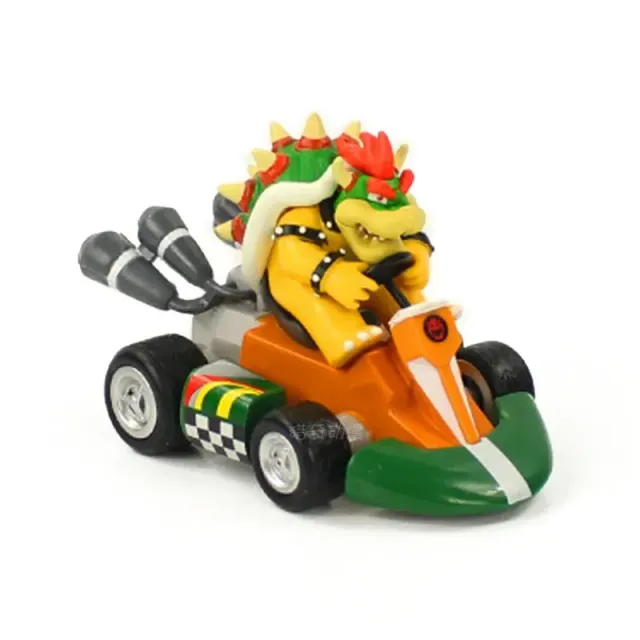 Hračky pre deti - go-kart s populárnymi postavami Super Mario