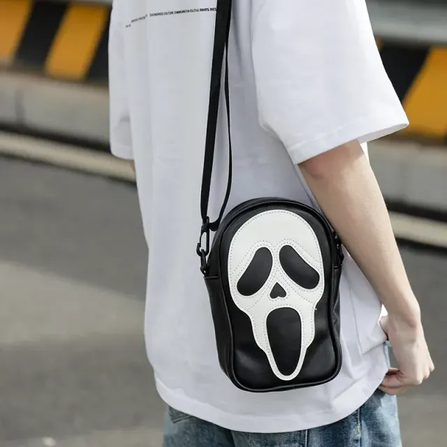 Funny crossbody bag with theme of Halloween in Y2K style