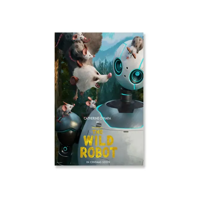 Stílusos poszter a kedvenc meséből: Rozzum a vadonban - The Wild Robot