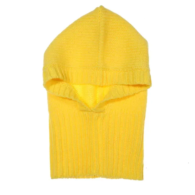 Mască de schi tricotată universală unisex monocromatică pentru iarnă