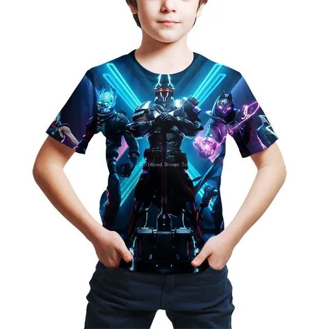 Men's T-shirt with stylish Fortnite printing