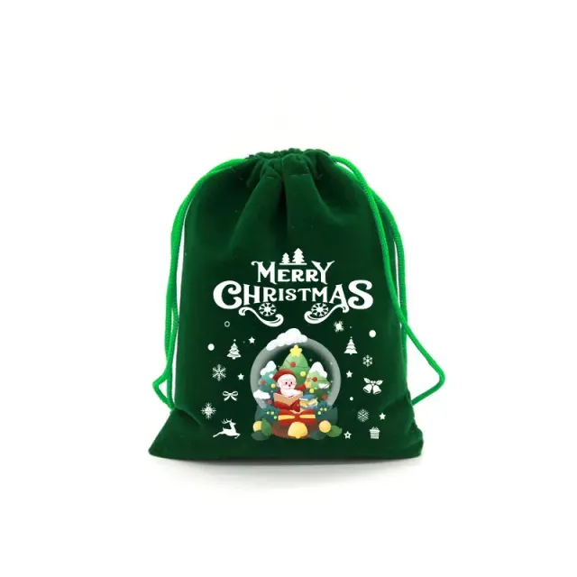 4 gift cute bags for children with popular Christmas motif