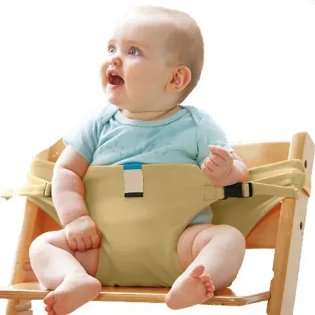 Safety portable elastic seat for a children's dining chair