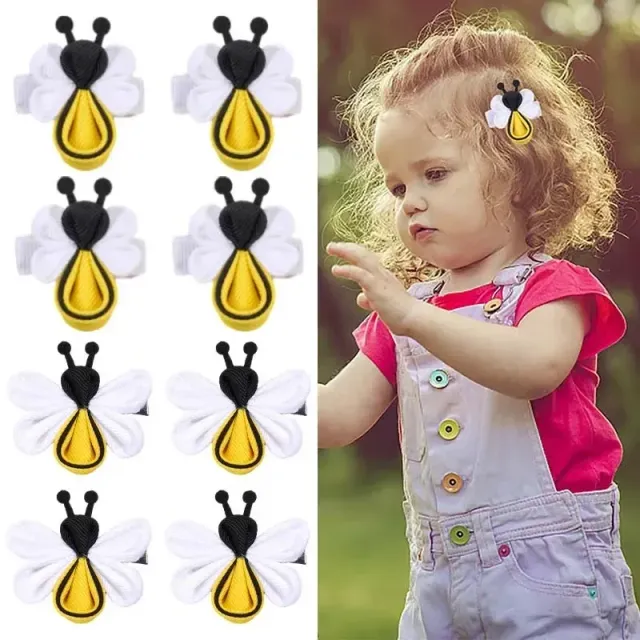 Clame de păr creative cu albine pentru fetițe