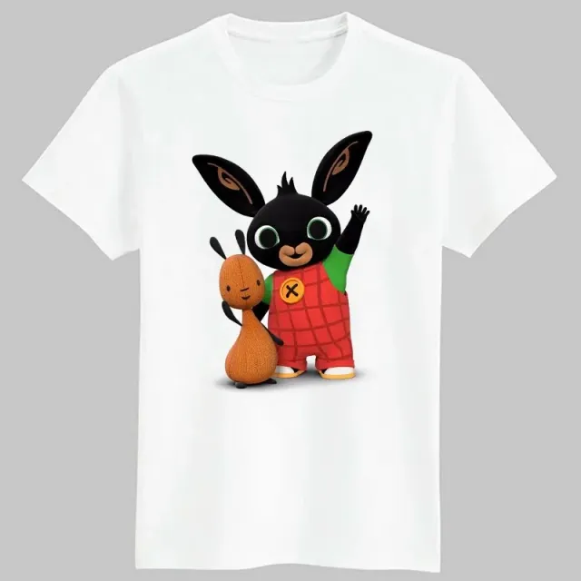 Baby stylish T-shirt with Bing bunny printing and his friends