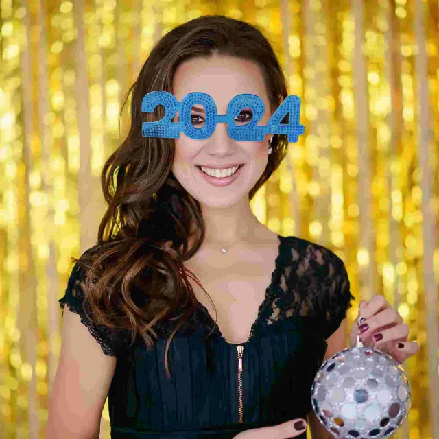 Ochelari de lux cu cifra 2024 pentru petreceri și evenimente - În trei culori