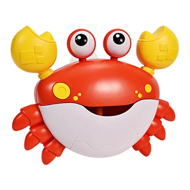 Crabă de baie cu pompă de bule potrivită pentru suflare de bule și redarea a 12 cântece pentru copii cu acompaniament vocal în baie