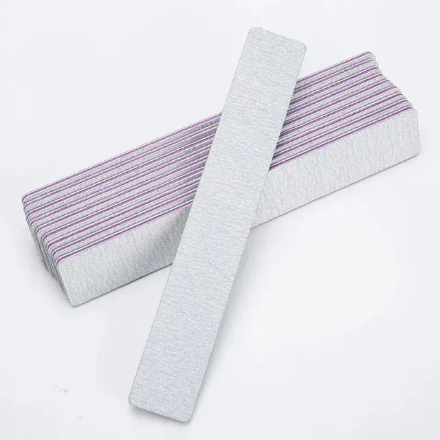 10 pcs double nail file with abrasive paper 100/180 - nail art aids