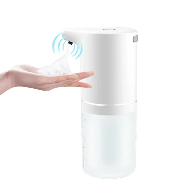 Automatic liquid soap dispenser with touchless sensor, USB charging, smart foam technology and infrared sensor