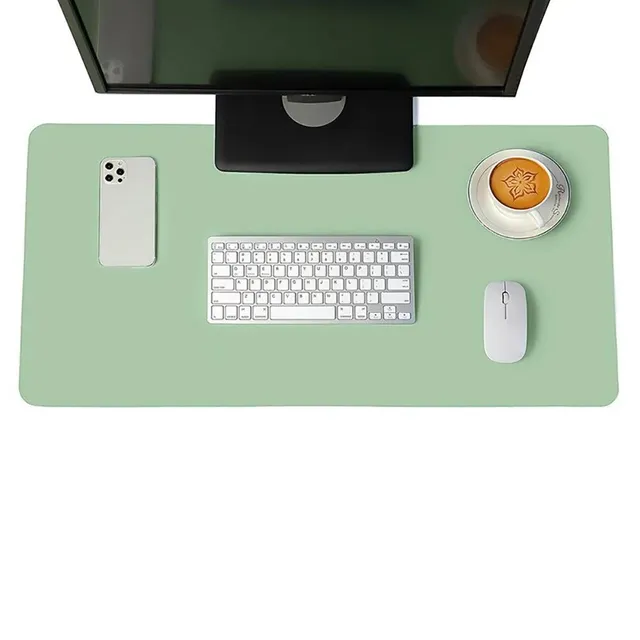 Suport de birou din piele artificială - suport mare pentru mouse, tastatură și alte accesorii de birou