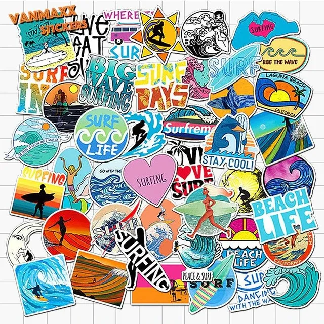 Surf stickers 50 pcs E300