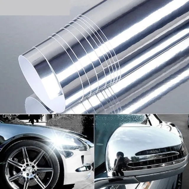 Self-adhesive mirror film for a car