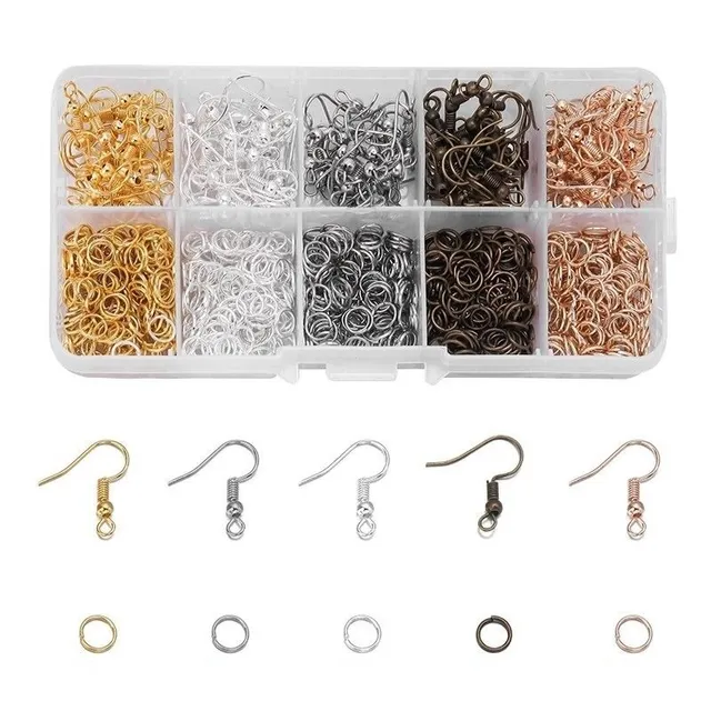 Set of Afro-hooks and connecting rings 1125 pcs