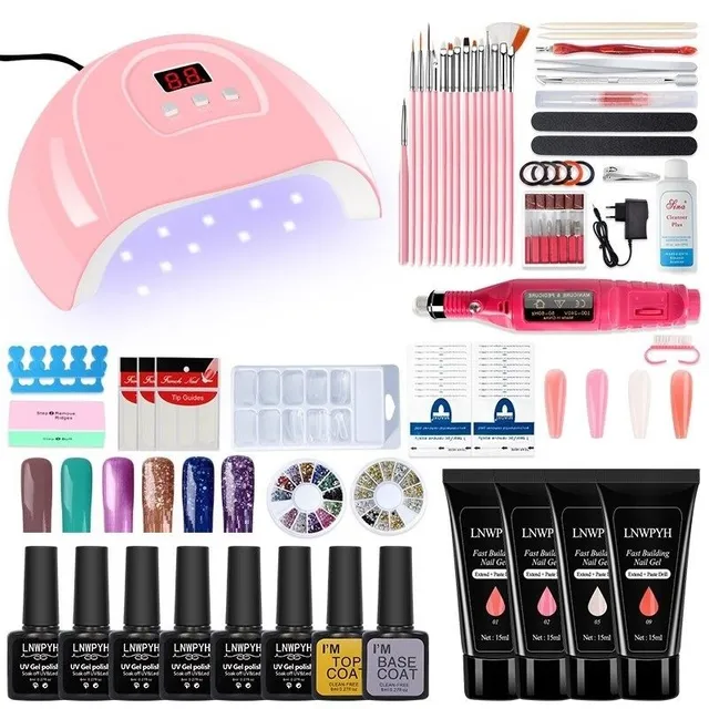 Set for gel nails with UV/LED lamp J287