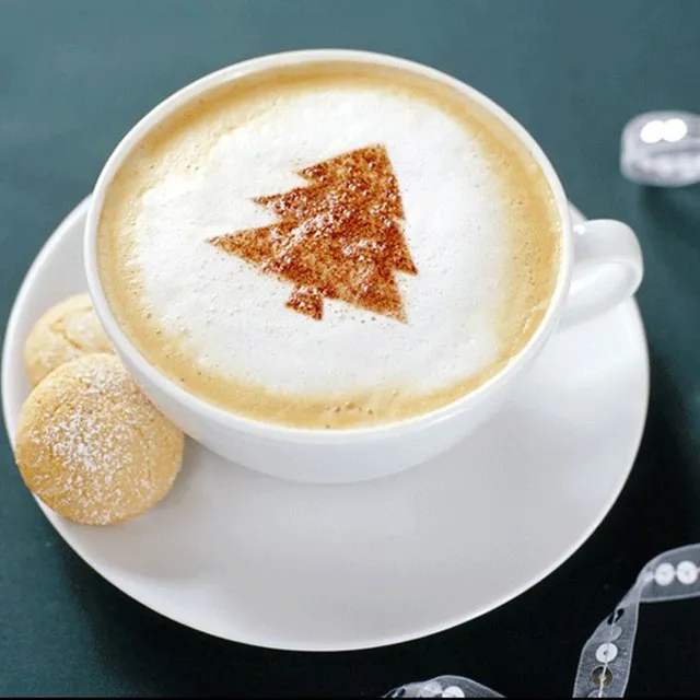 Set of coffee foam ornaments - 16 pcs