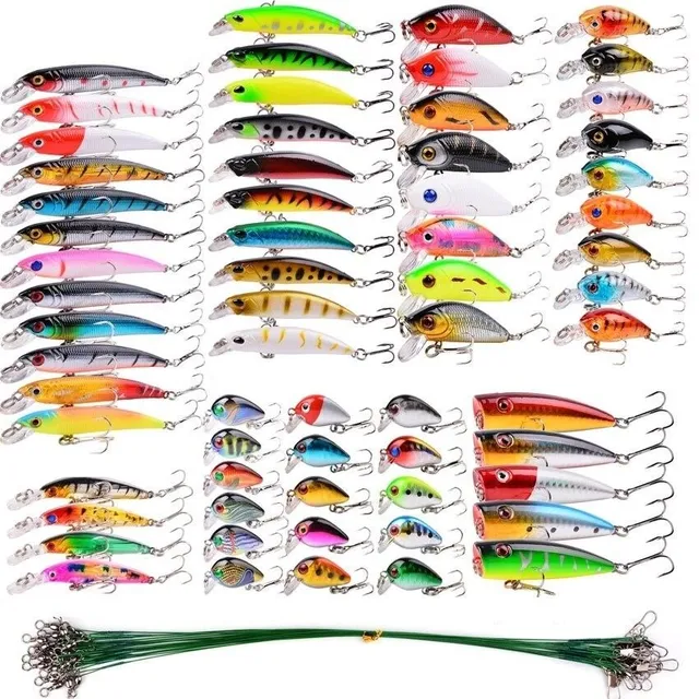 Set of fishing woblers 88 pcs