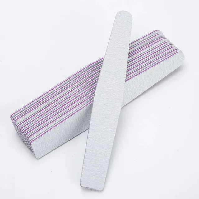 10 pcs double nail file with abrasive paper 100/180 - nail art aids