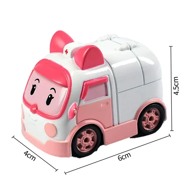 Dětská kovová autíčka Poli, Roy a Haley s motivy z animovaného seriálu