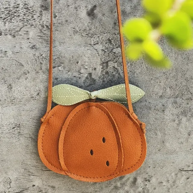 Baby mini crossbody purse with motif pumpkin / pears / ladybugs