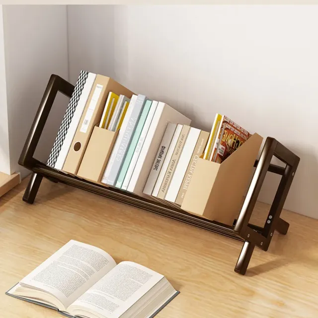 Small bamboo library for easy book storage