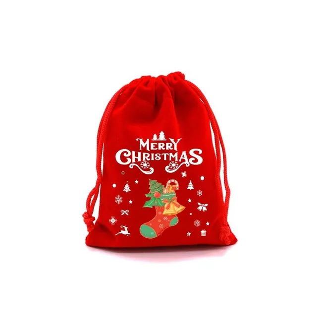 4 gift cute bags for children with popular Christmas motif