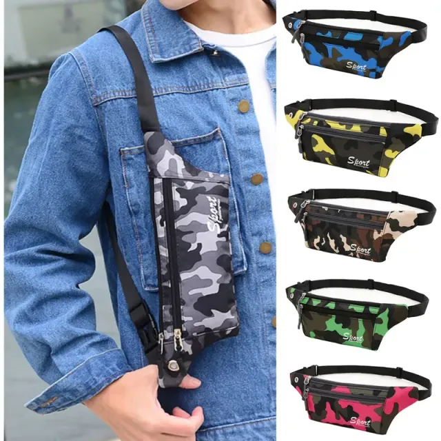 Masked sports lumbar bag for travel and leisure for boys, girls and women.