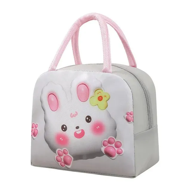 3D Children's Cartoon Thermoisolation Lunch Bag