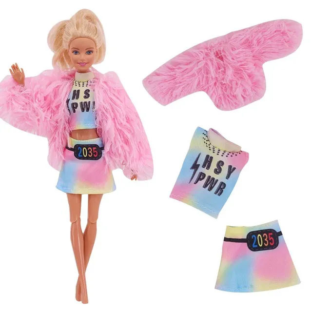 Set 5 piese de îmbrăcăminte și accesorii de modă pentru păpușile Barbie