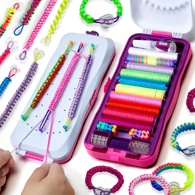 Set for girls to make friendship bracelets