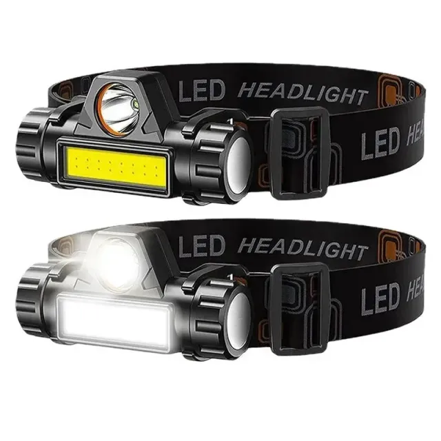 Charging COB LED headlight with magnet and strong light