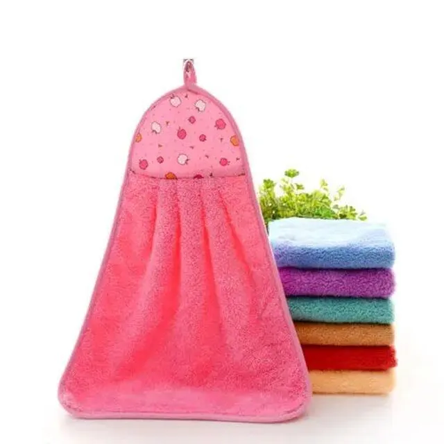 Soft absorption cloth for hands and utensils with hanging possibility, kitchen accessories