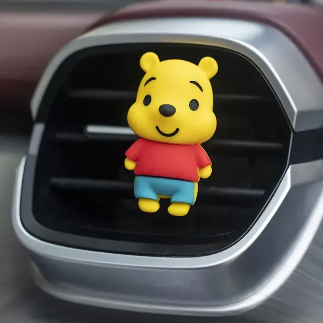 Cute car air freshener made of popular characters from Mickey and Minnie fairy tales