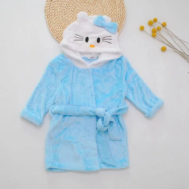 Kids cute teddy robe in the make of popular Hello Kitty