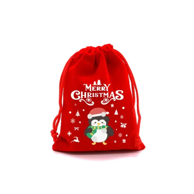 4 gift cute bags for children with popular Christmas motif