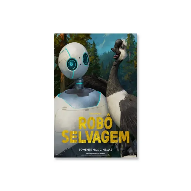 Stílusos poszter a kedvenc meséből: Rozzum a vadonban - The Wild Robot