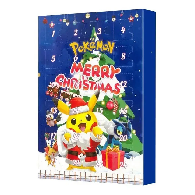 Karácsonyi adventi naptár Pokemon karakterekkel