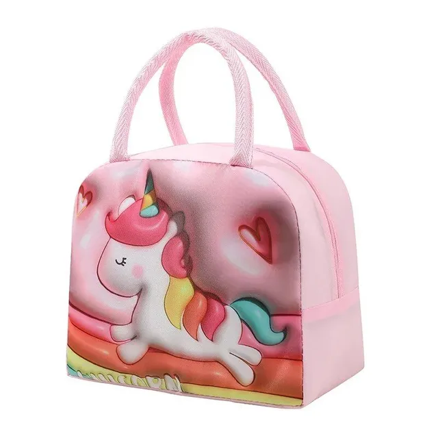 3D Children's Cartoon Thermoisolation Lunch Bag