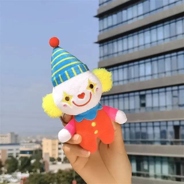 Krative fun stuffed clown with pendant for children - 4 variants
