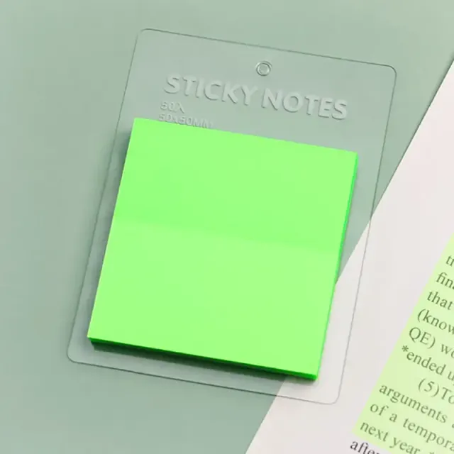 50 sheets of transparent waterproof colour self-adhesive note sheets