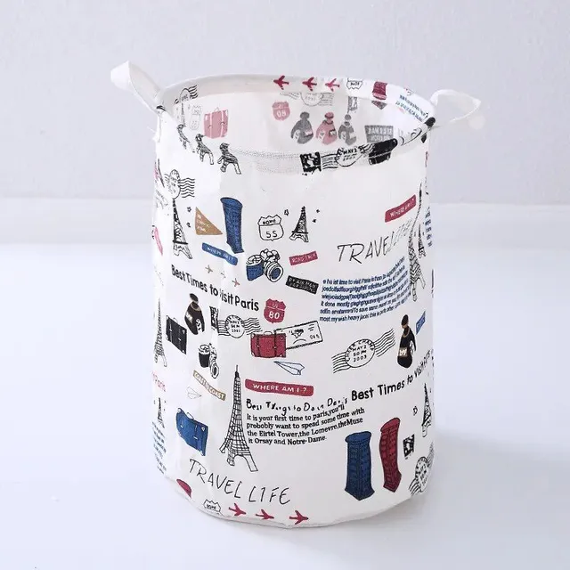 Homemade basket for laundry or toys - For storing dirty laundry or for storing toys