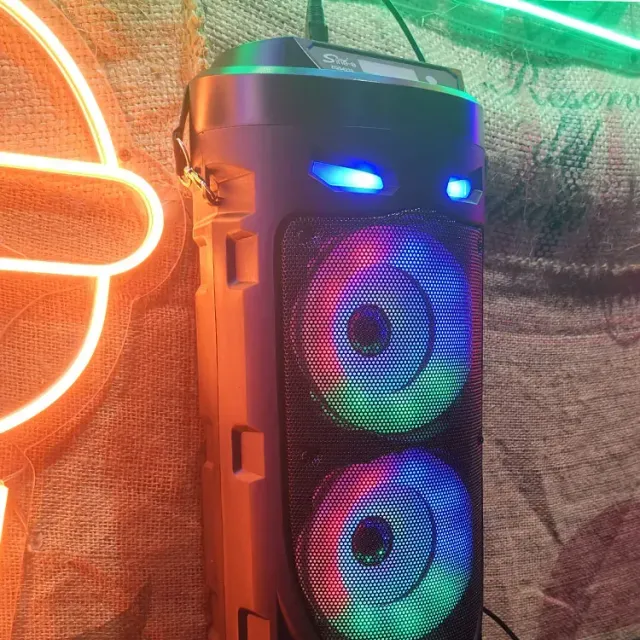 30W Bezdrátový Bluetooth reproduktor s mikrofonem pro karaoke