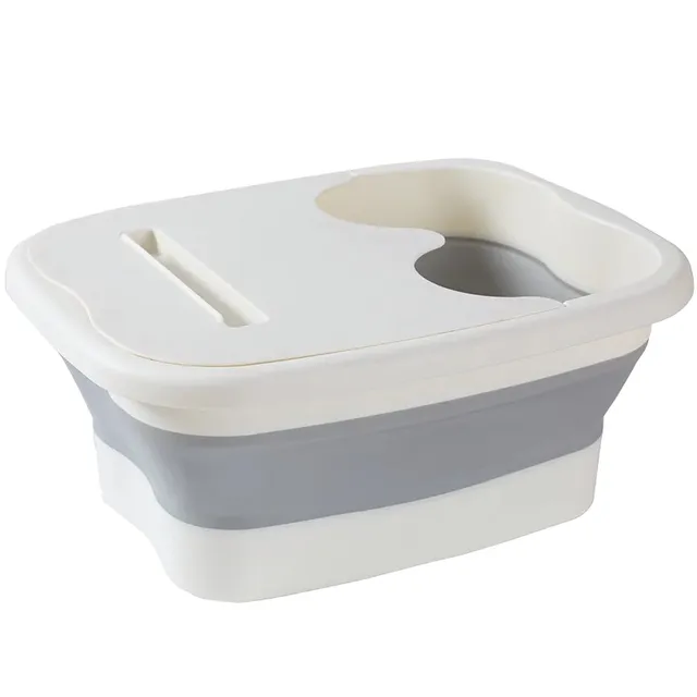 Folding massage bath on legs with lid