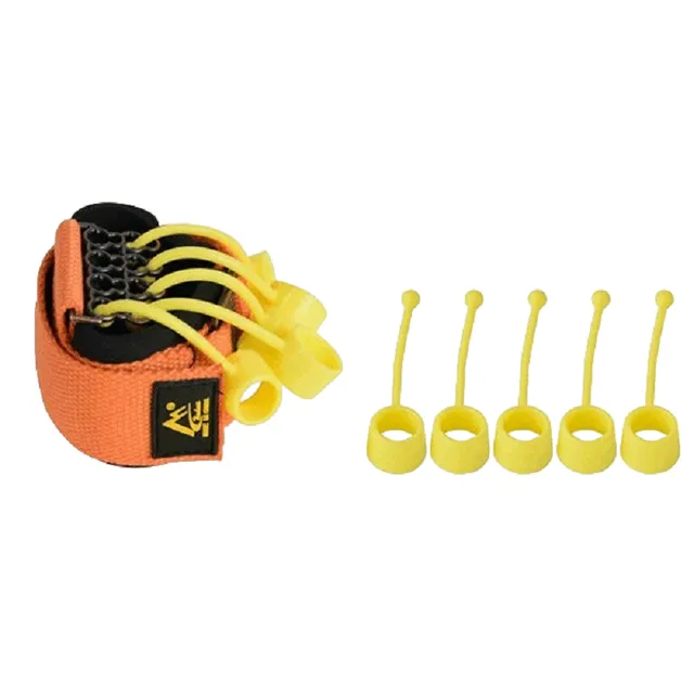 Silikón Finger podpora Yellow Fitness Finger podpora Nástroj na posilnenie prsta Power 10 lb