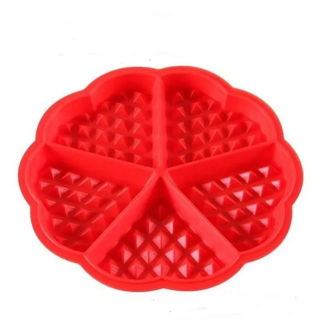 Silicone form for waffles